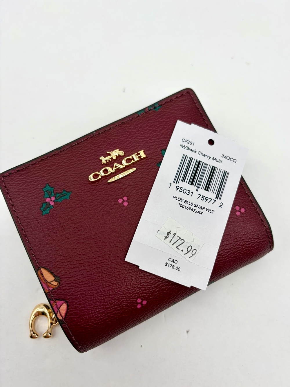 Coach Compact Snap Wallet - Picture 12 of 14